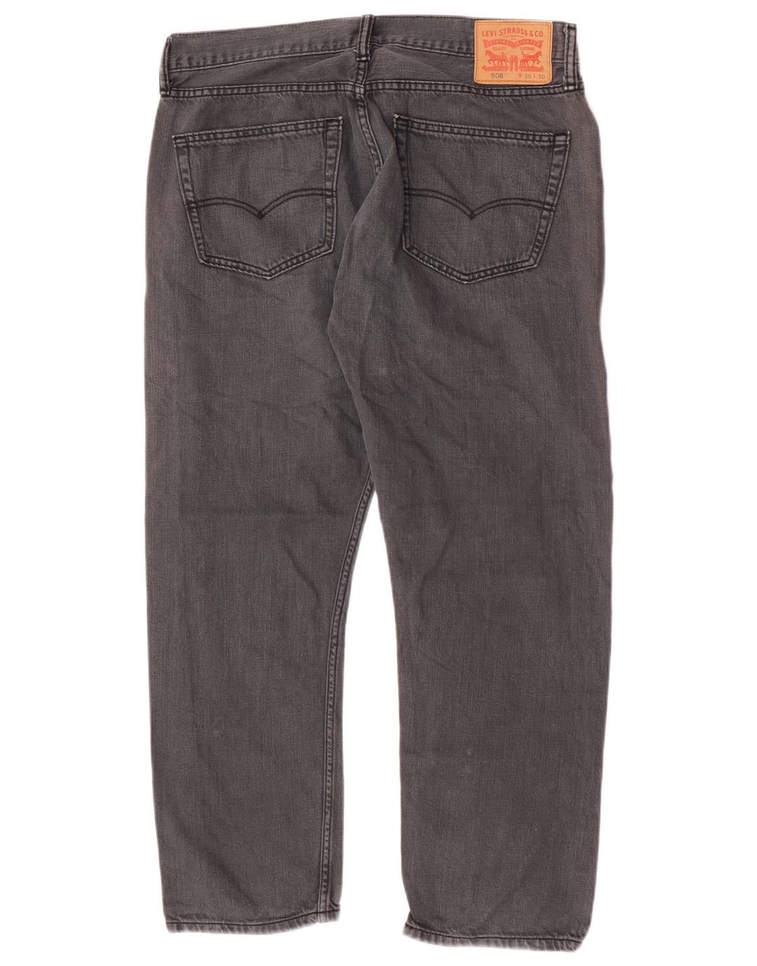 Levi's Uomo 508 Jeans dritti W36 L27 Cotone grigio