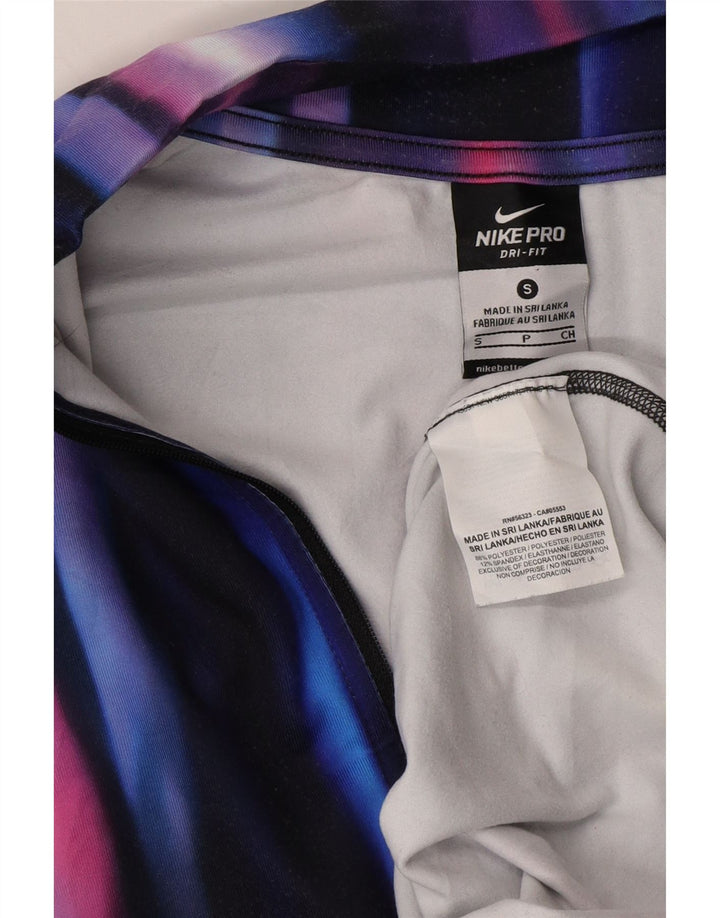 NIKE Womens Dri Fit Pullover Tracksuit Top UK 8 Small Multicoloured