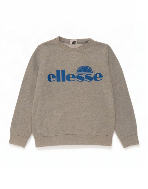 Felpa con grafica Ellesse per ragazzi, 13-14 anni, XL, cotone grigio