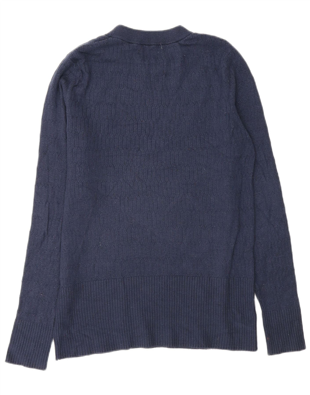 Maglione maglione girocollo da donna Marks & Spencer UK 14 grande blu navy