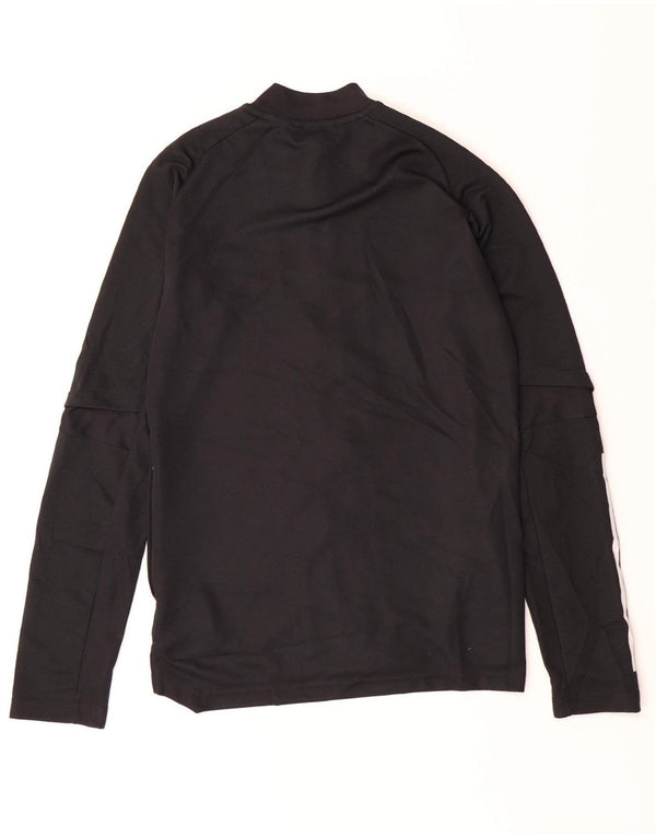 Giacca da tuta grafica ADIDAS Wisconsin da donna UK 8/10 piccola nera