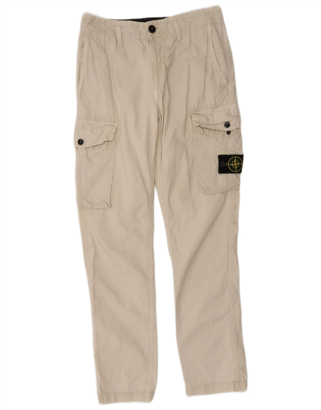 STONE ISLAND Pantaloni cargo slim da uomo W29 L29 Cotone beige
