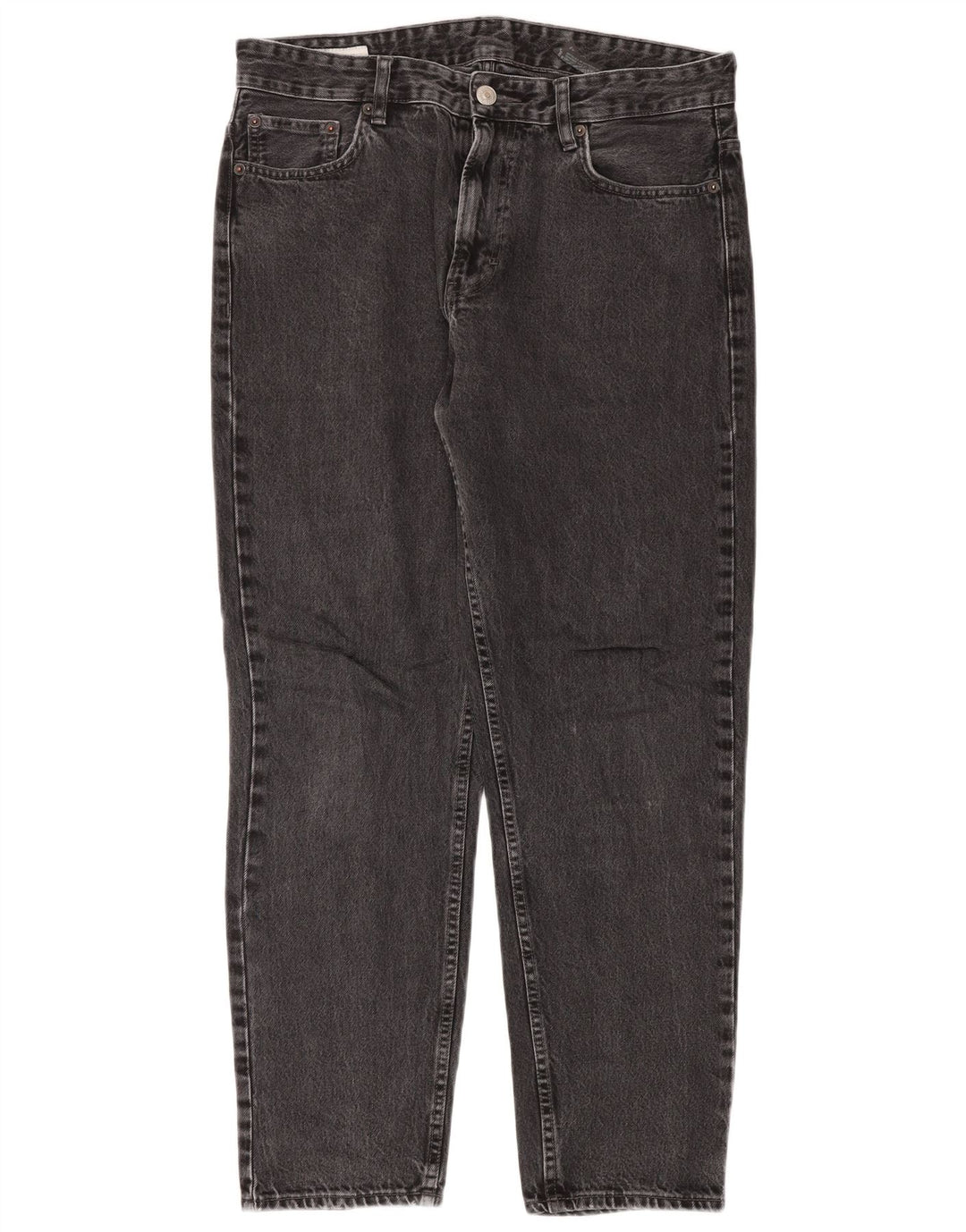Jeans Zara da donna a vita alta EU 42 Large W32 L30 Grigio
