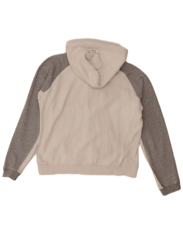 Maglione con cappuccio e zip corta da donna Champion UK 16 Large Grey Colourblock