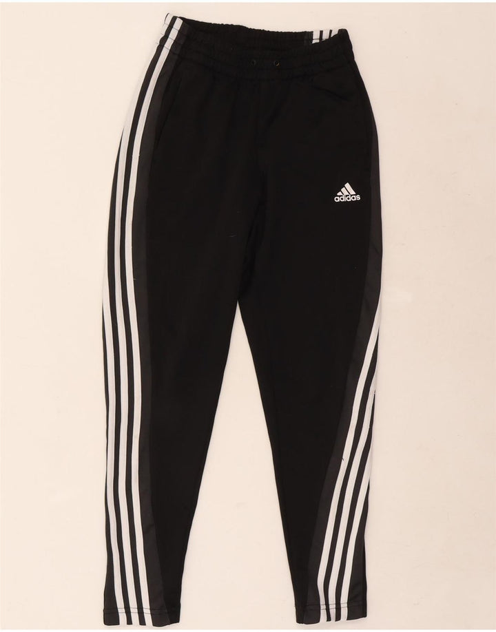 Pantaloni della tuta da ragazzo Adidas 11-12 anni in poliestere nero
