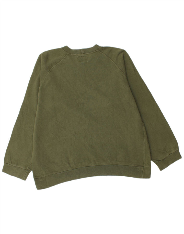 Felpa grafica da uomo Woolrich Maglione grande cotone verde