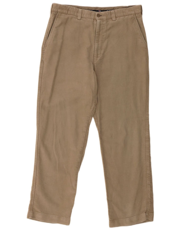 Pantaloni chino dritti Marks & Spencer da uomo blu Harbour W34 L29 Beige