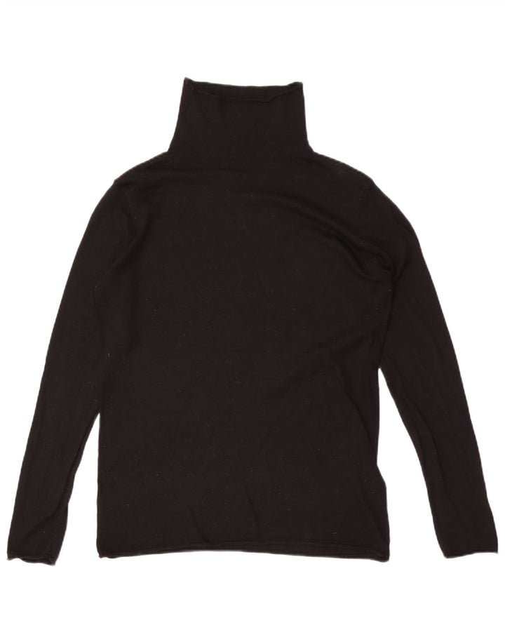 Top da donna H&M manica lunga UK 14 medio nero modal