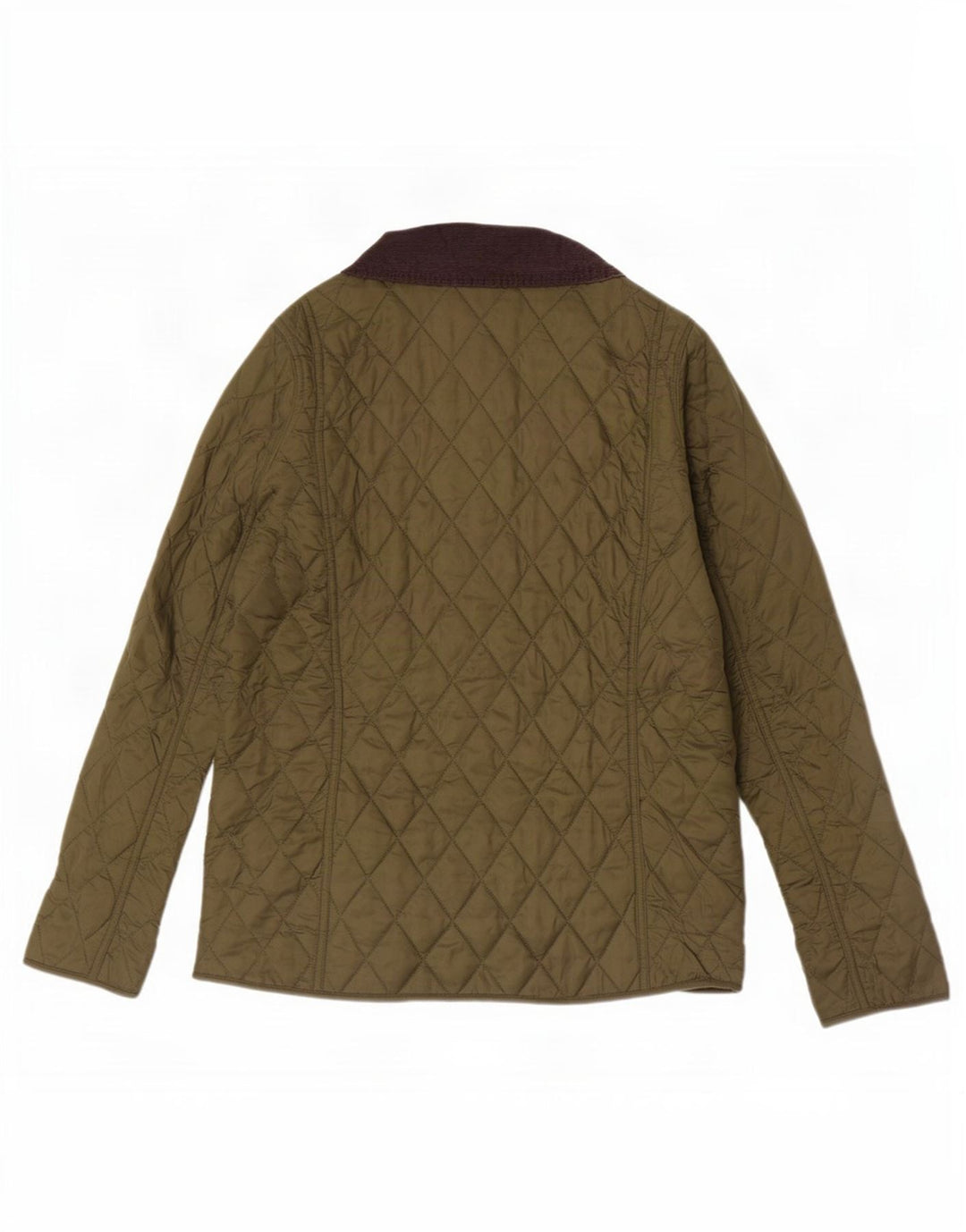 Giacca trapuntata da donna Barbour UK 14 Large Khaki Colourblock in poliammide