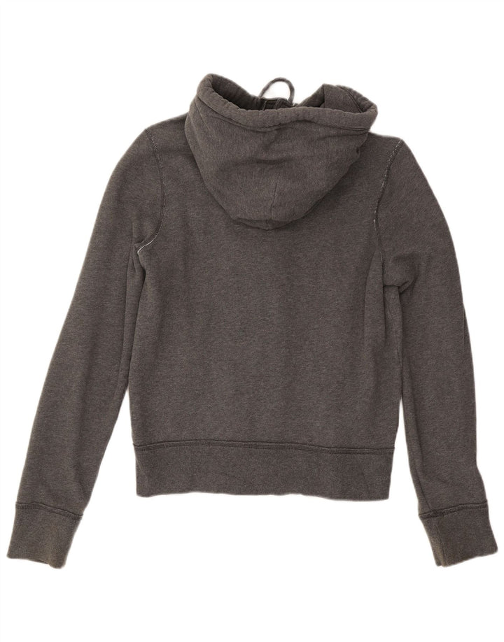 Giacca da ginnastica da uomo con cappuccio grafico HOLLISTER in cotone grigio medio