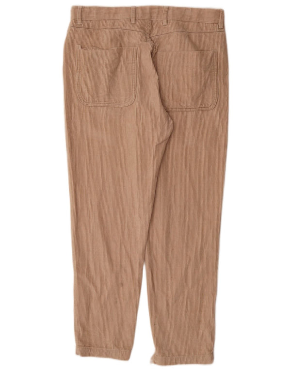 Pantaloni da jogging da uomo in velluto a coste Reiss W32 L28 cotone beige