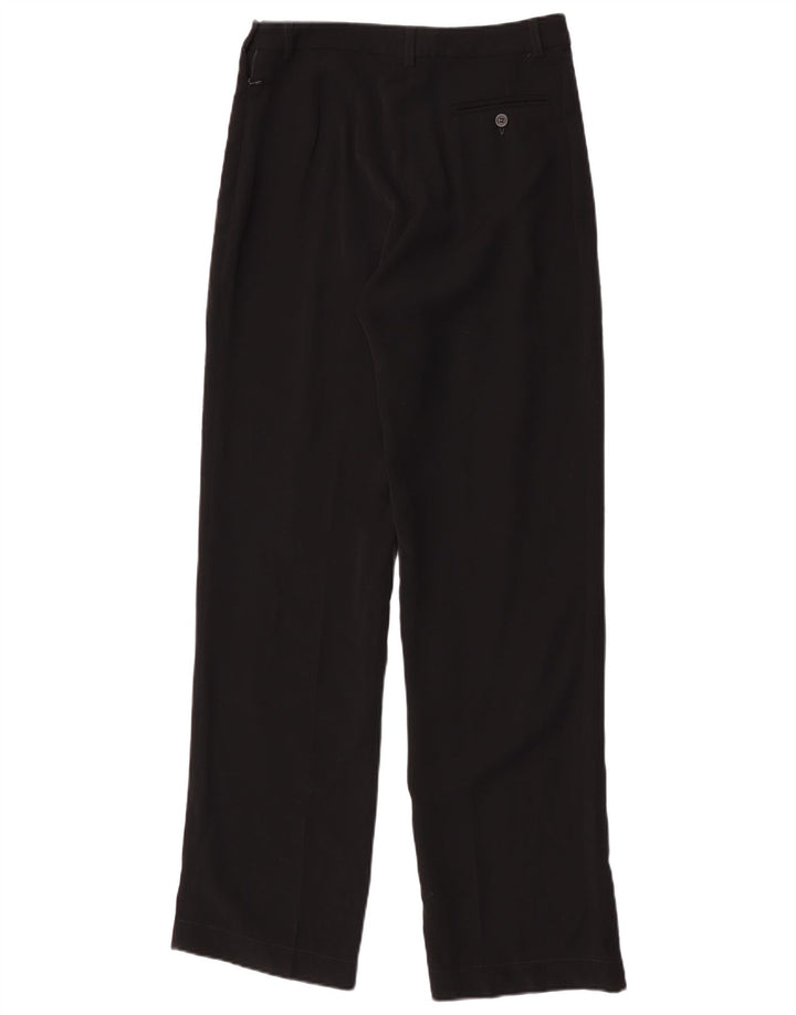Pantaloni casual dritti da donna Jigsaw W29 L32 poliestere nero