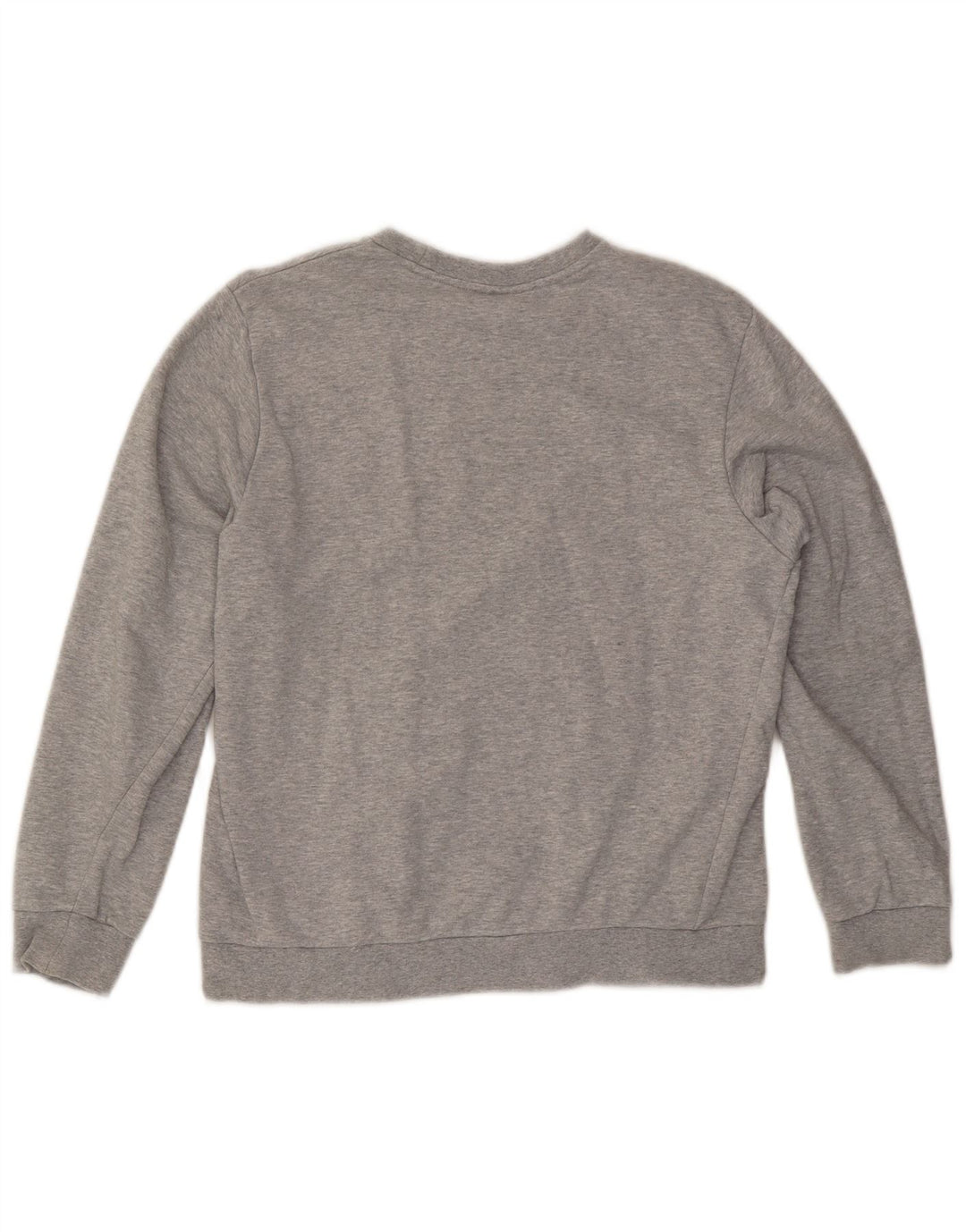 Felpa grafica da donna Lotto Maglione UK 14 Cotone screziato grigio medio