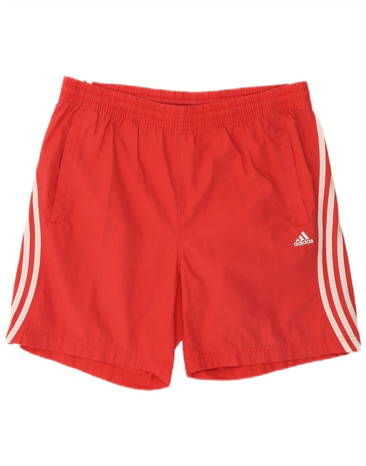 Pantaloncini sportivi da uomo ADIDAS rosso medio in poliestere