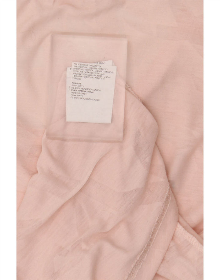 Maglietta da donna Puma Top UK 16Large rosa poliestere