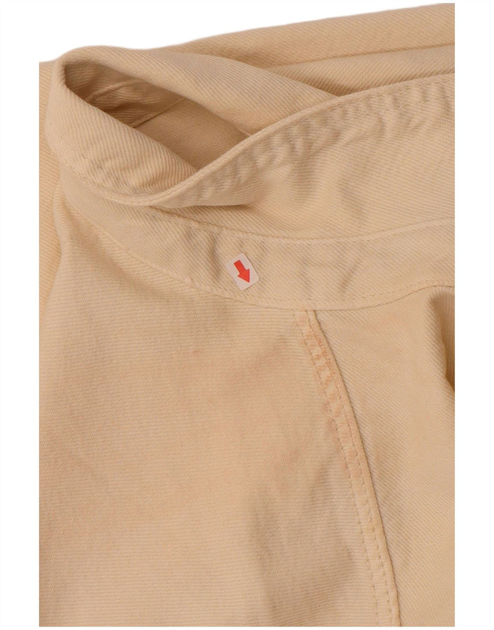 Camicia di jeans oversize da donna Zara UK 14 Cotone bianco sporco medio