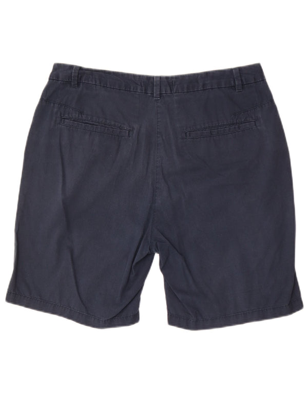 Pantaloncini chino da donna Marks & Spencer UK 12 medi W30 cotone blu navy