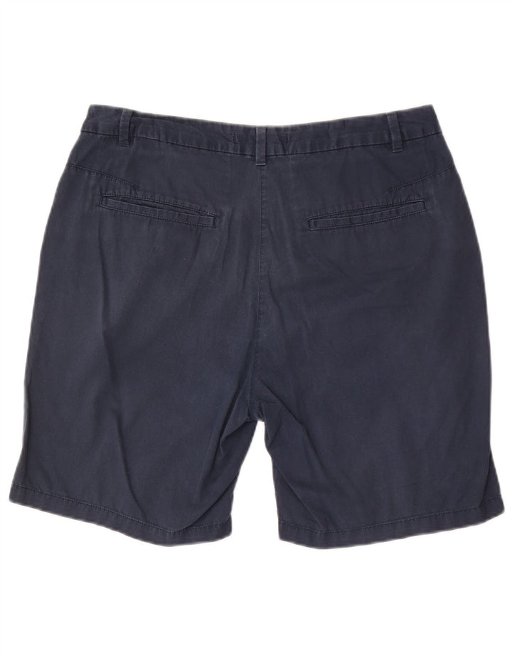 Pantaloncini chino da donna Marks & Spencer UK 12 medi W30 cotone blu navy