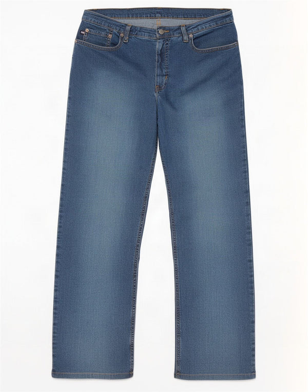 Jeans dritti da donna Ralph Lauren US 10 Large W31 L28 cotone blu