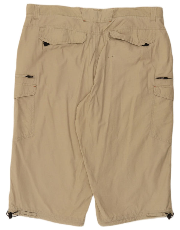 Pantaloncini cargo da uomo vestibilità regolare Marks & Spencer W40 XL Beige