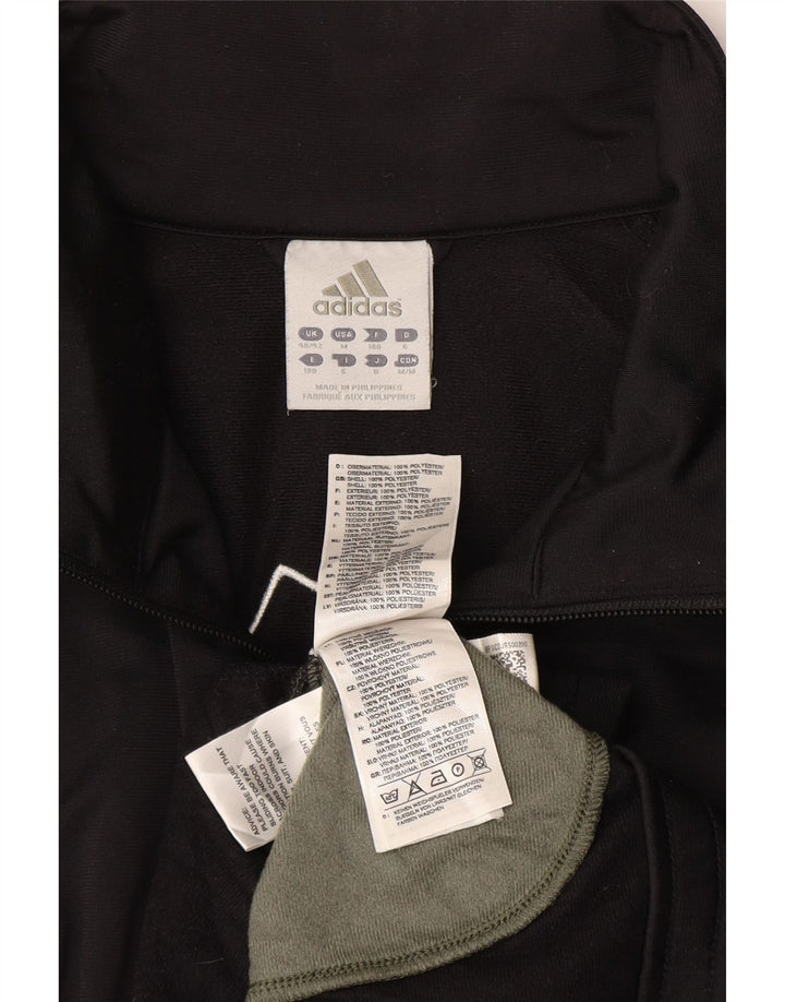 ADIDAS Giacca da tuta grafica da uomo UK 40/42 Medium Black Colourblock