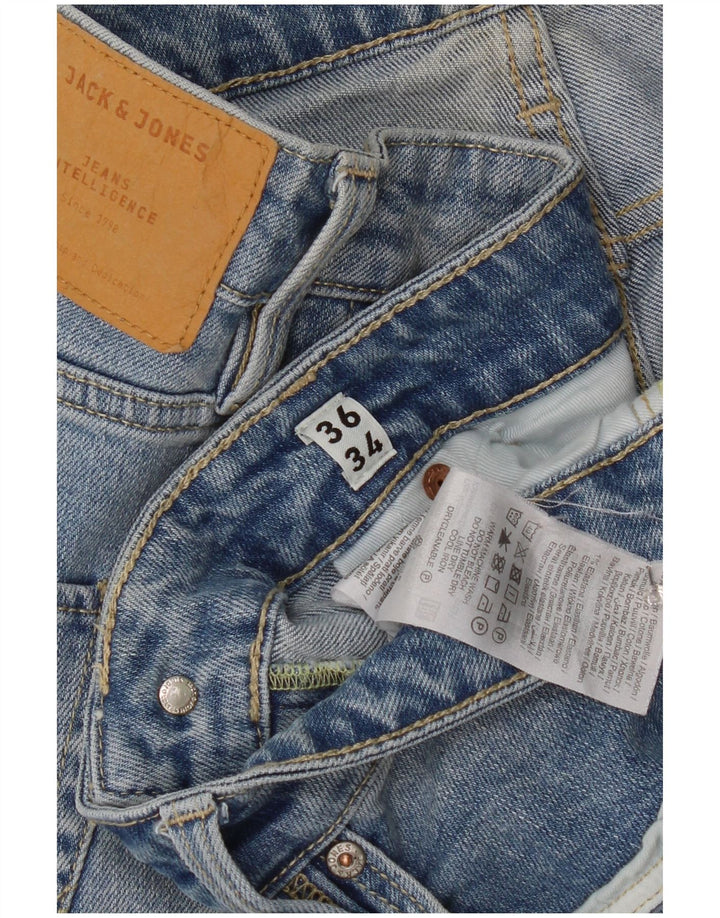 Jeans slim da uomo Jack & Jones W36 L34 cotone blu
