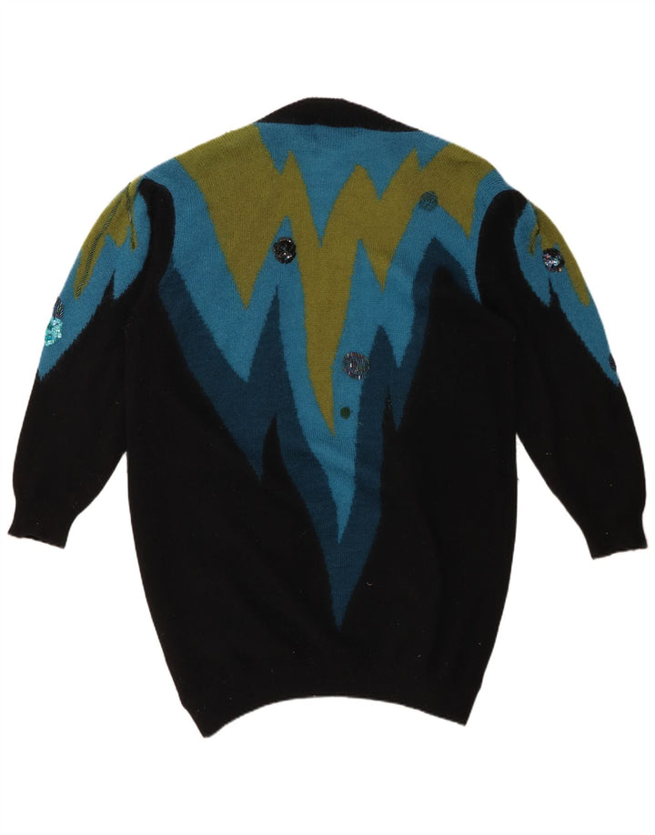 TOPLIKE Maglione cardigan lungo oversize da donna EU 40 Blu medio