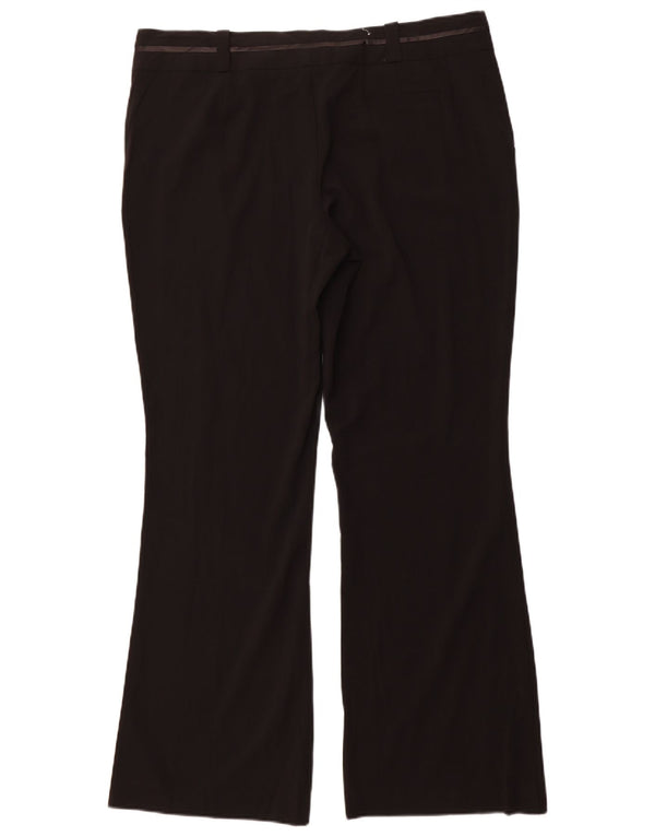 MOSSIMO Pantaloni da abito bootcut a vita alta da donna US 16 2XL W38 L32 Nero