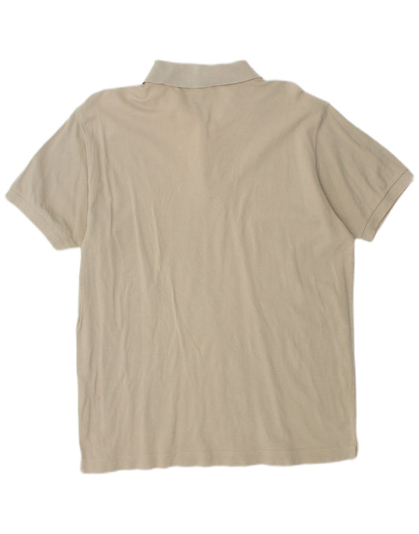 Polo da uomo RIFLE in cotone beige medio