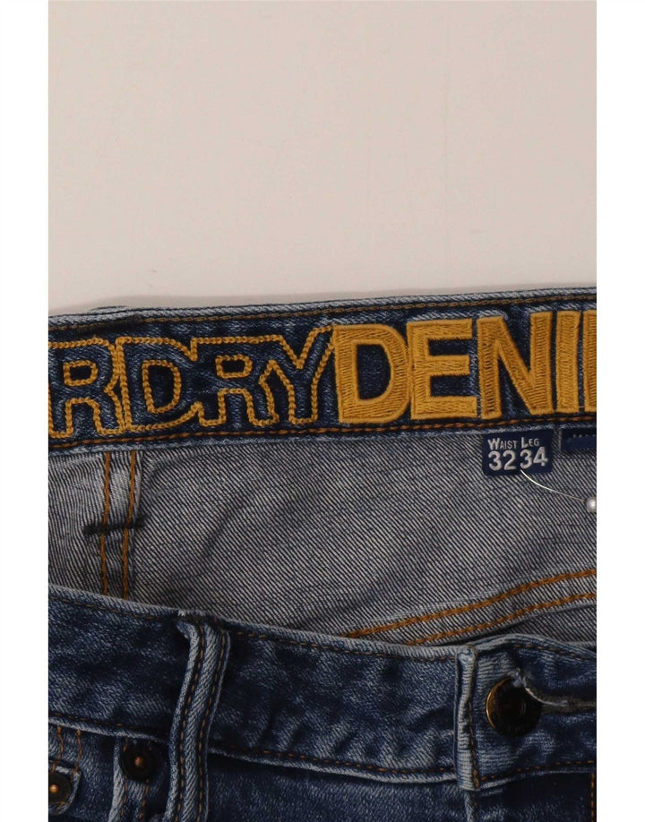 Jeans slim da uomo Superdry W32 L34 cotone blu