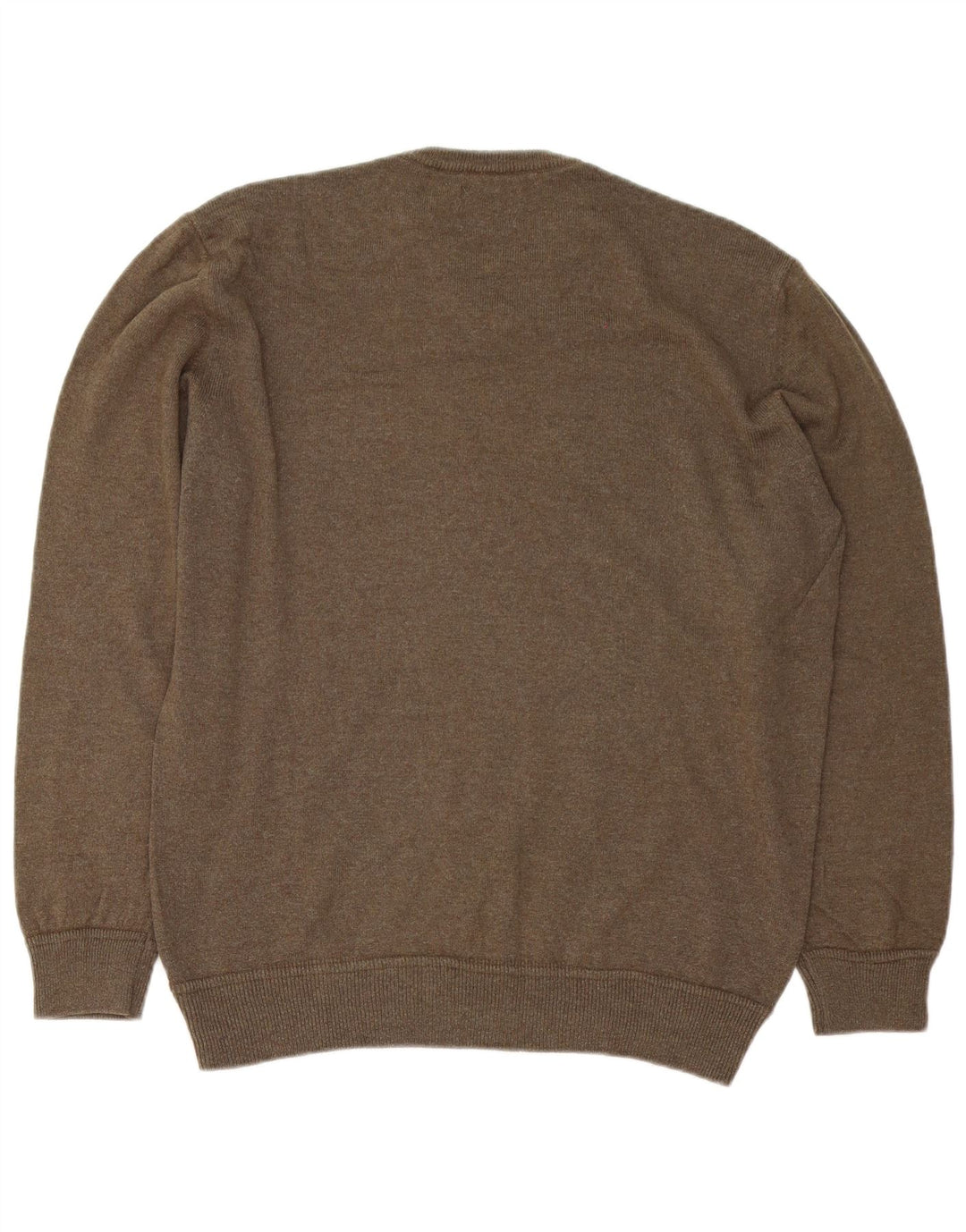 Marlboro Classics Maglione da uomo con scollo a V XL in lana kaki