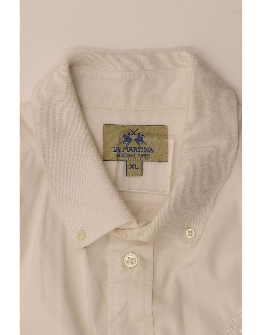 LA MARTINA Maglia pullover a maniche corte da uomo Buenos Aires XL bianca