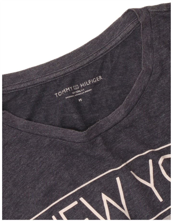 T-shirt grafica da uomo Tommy Hilfiger Top grigio medio