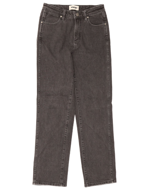 Jeans dritti Wrangler da donna Cindy Fit a vita media UK 8 piccoli W27 L30 grigi