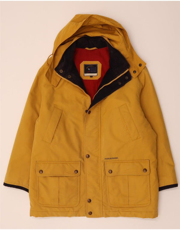 Paul & Shark Mens Yachting Hooded Windbreaker Coat UK 40 Large Yellow