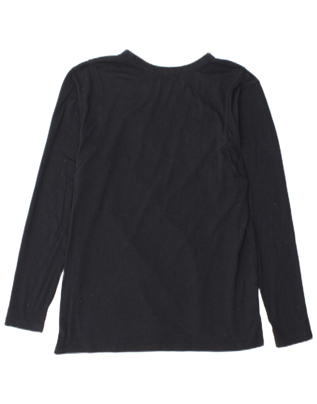 Maglietta grafica da donna Under Armour manica lunga UK 10 Small Blu Navy