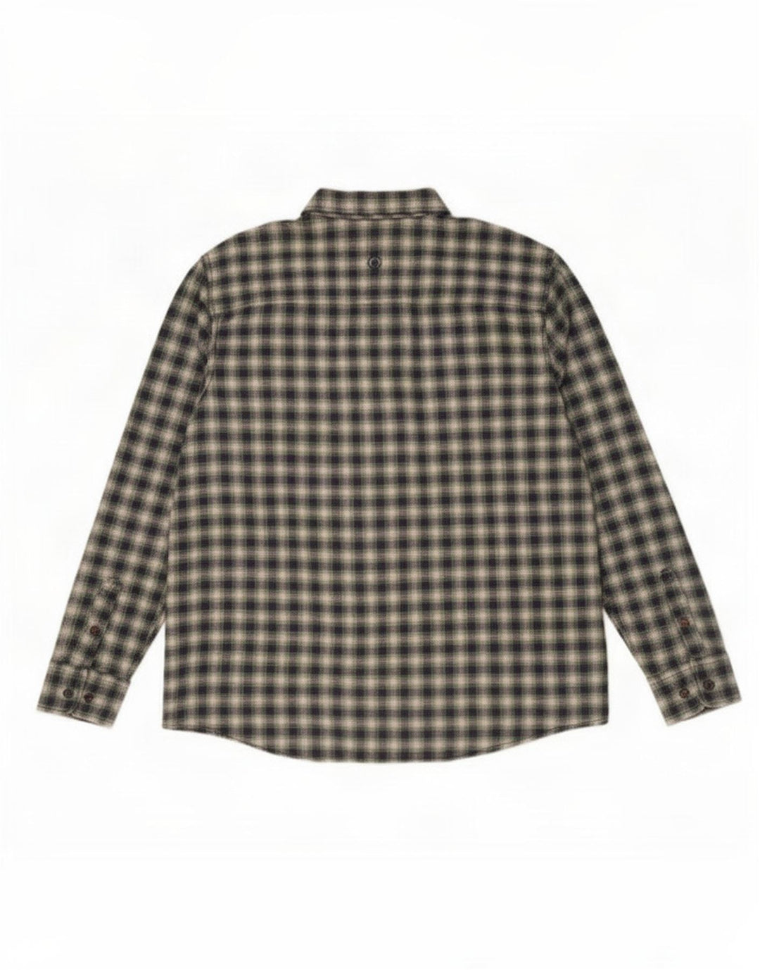 Fat Face Camicia da uomo in flanella vestibilità regolare XL in cotone a quadri verde