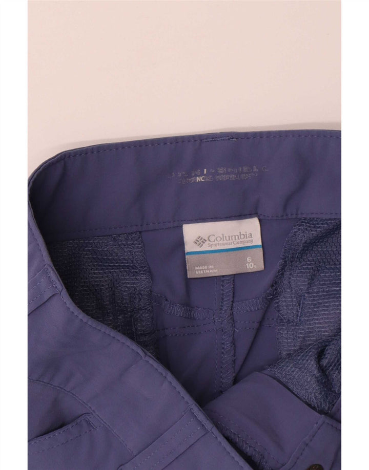 Pantaloncini cargo Columbia da donna US 6 medi W30 nylon blu navy