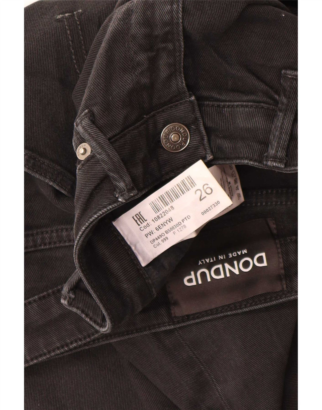 Dondup Jeans Bootcut da Donna W26 L26 Cotone Nero