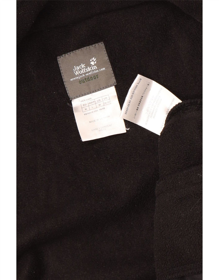 Giacca in pile foderata da uomo Jack Wolfskin UK 36/38 piccola poliestere nero