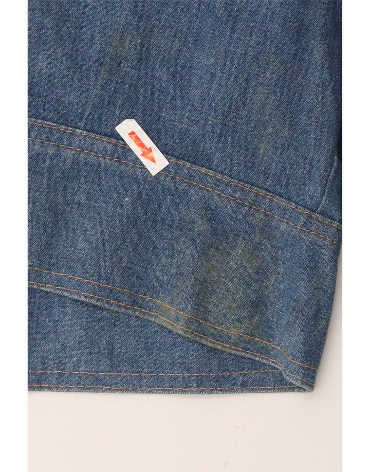 Giacca di jeans vintage da donna UK 14 grande blu