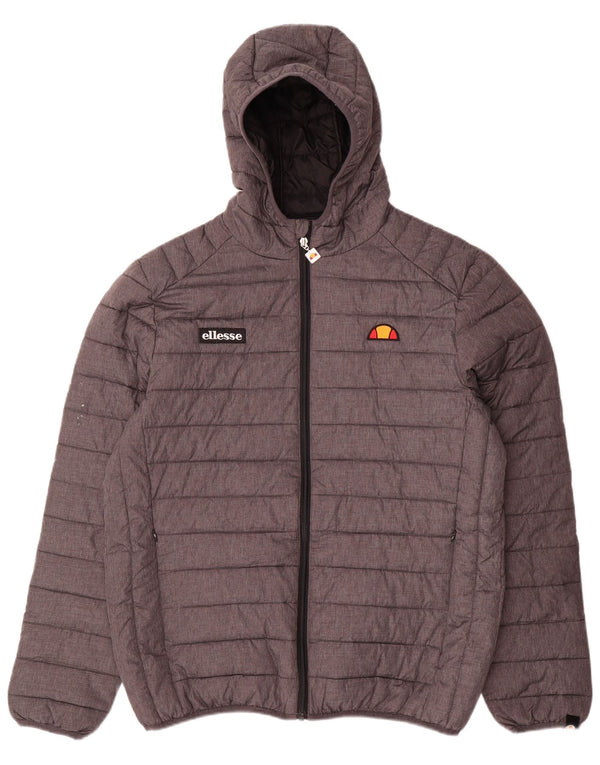 Giacca imbottita con cappuccio da uomo Ellesse UK 42 XL Poliammide grigia