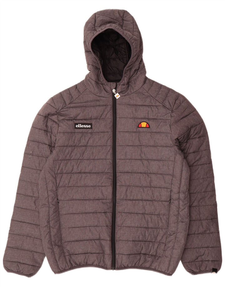 Giacca imbottita con cappuccio da uomo Ellesse UK 42 XL Poliammide grigia