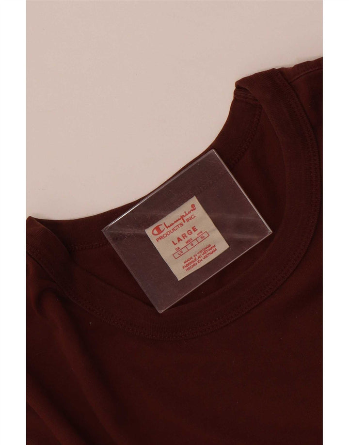 T-shirt da donna Champion Top UK 16 grande marrone