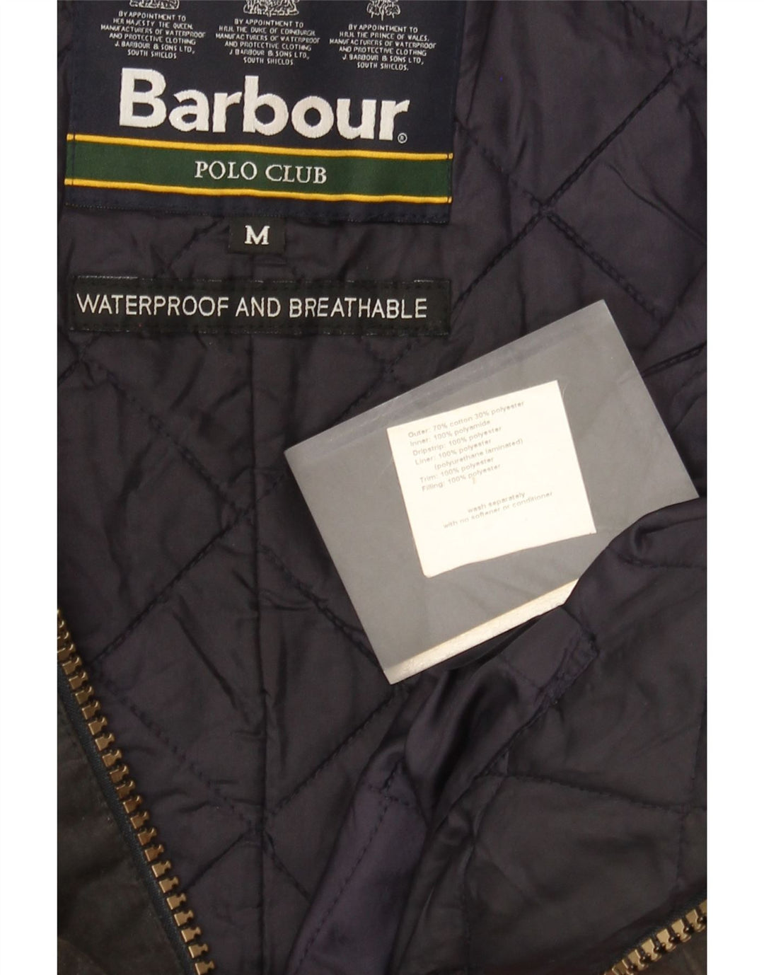Giacca da uomo in cotone cerato Barbour UK 38 Cotone grigio medio classico