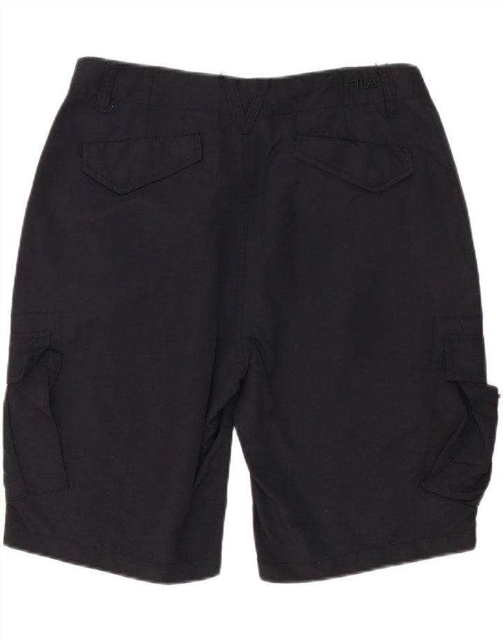 Pantaloncini cargo da uomo FILA piccoli W32 poliestere nero