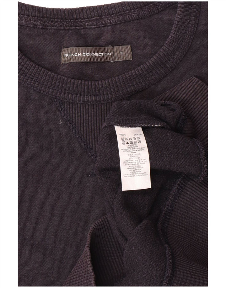 Felpa da uomo French Connection Maglione piccolo in cotone blu navy