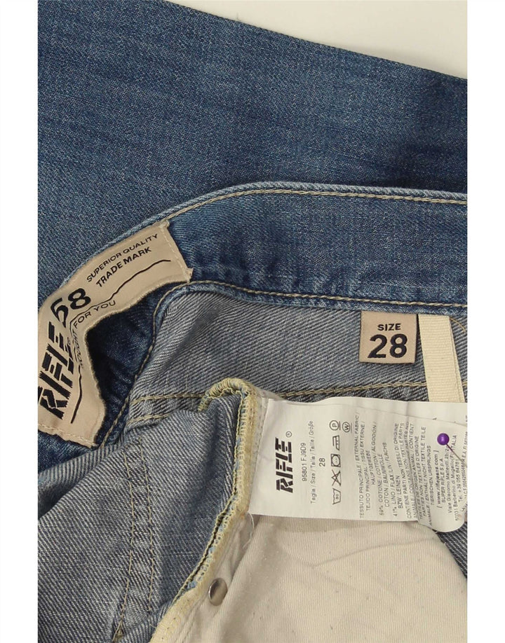 Jeans dritti da donna Rifle W28 L33 cotone blu