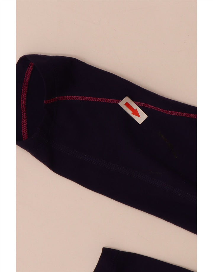 Top della tuta pullover Nike da donna Dri Fit UK 12 medio in nylon blu navy
