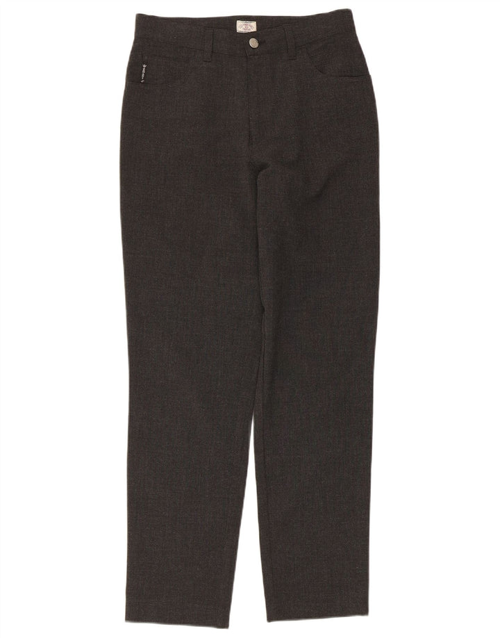Pantaloni casual affusolati da donna ARMANI W28 L28 poliestere grigio